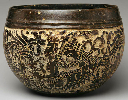 006 -Bol Tallado cerámica siglo VI -México o Guatemala